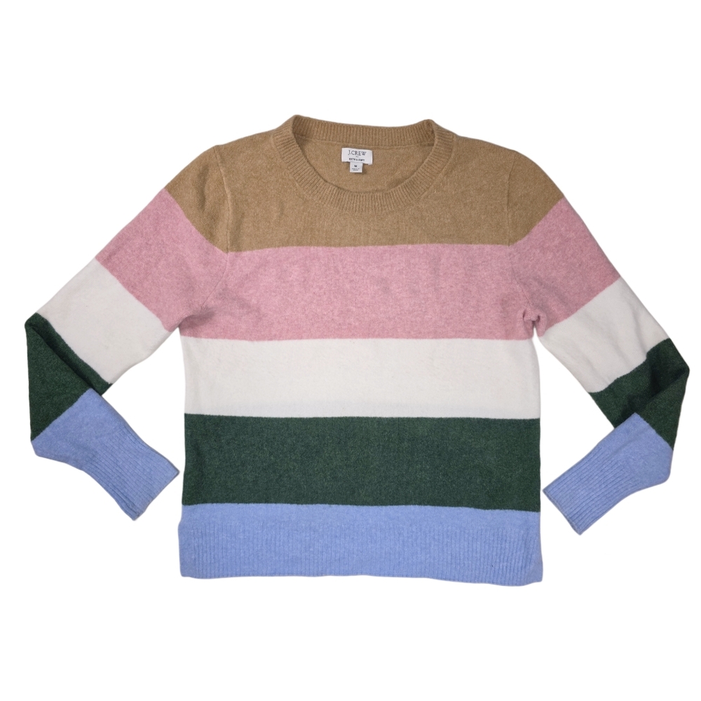 J CREW EXTRA SOFT STRIPED SWEATER